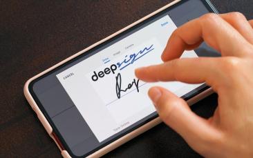 Mit DeepSign unterzeichnen von jedem Ort, an jeden Ort