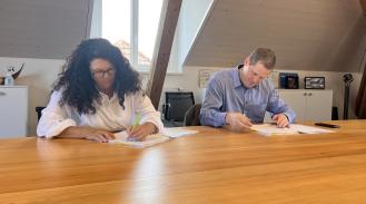 Christine Hofer, Geschäftsleiterin & Gemeindeschreiberin und Andreas Wyss, Gemeinderatspräsident Kirchberg