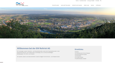 Die Website des EW Rothrist